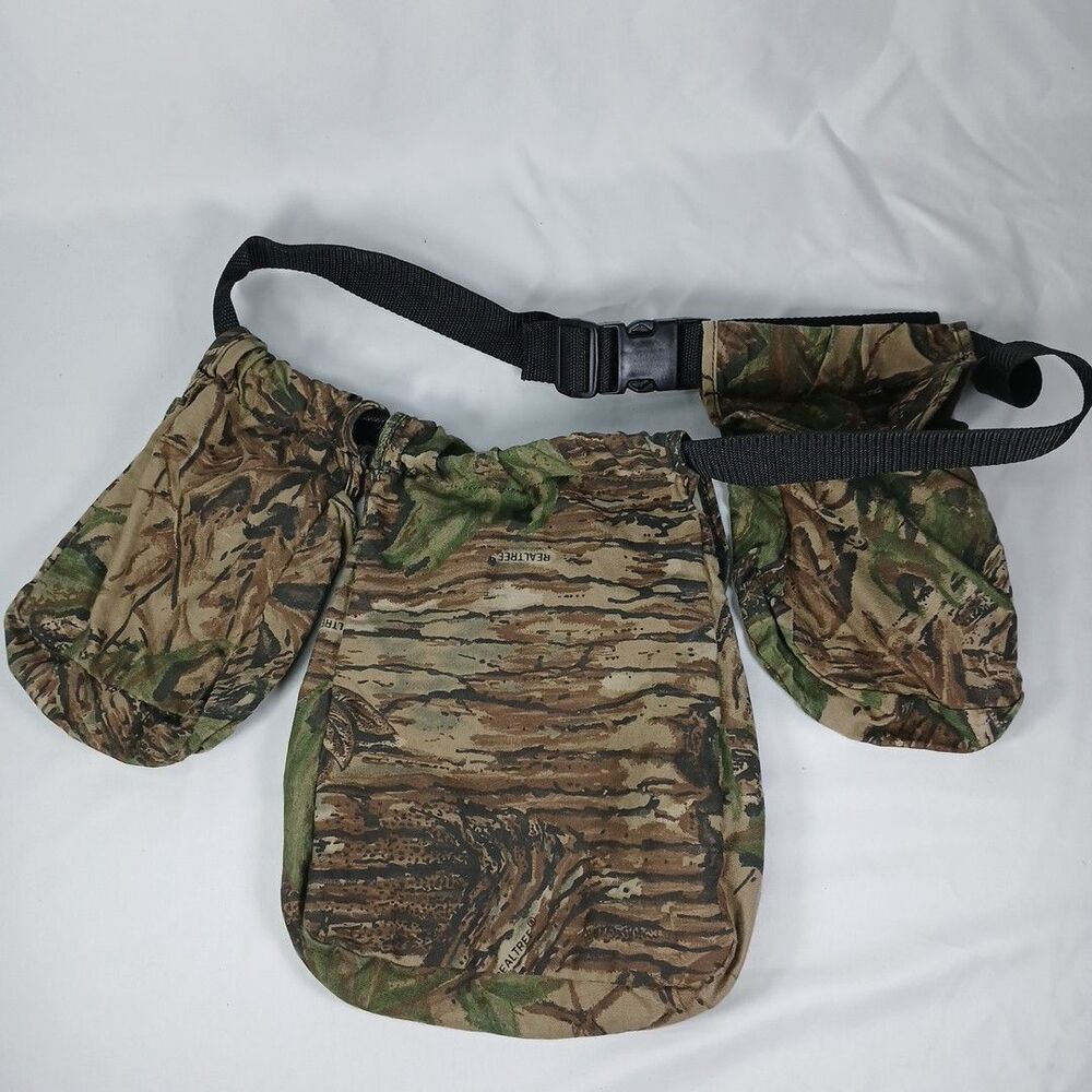 Fieldline Camo Hunting Belt Game Bag Shell Pouch Realtree Adjustable USA Made